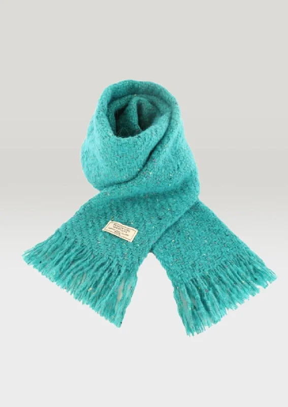 Mucros Alpaca Kells Scarf | Turquoise