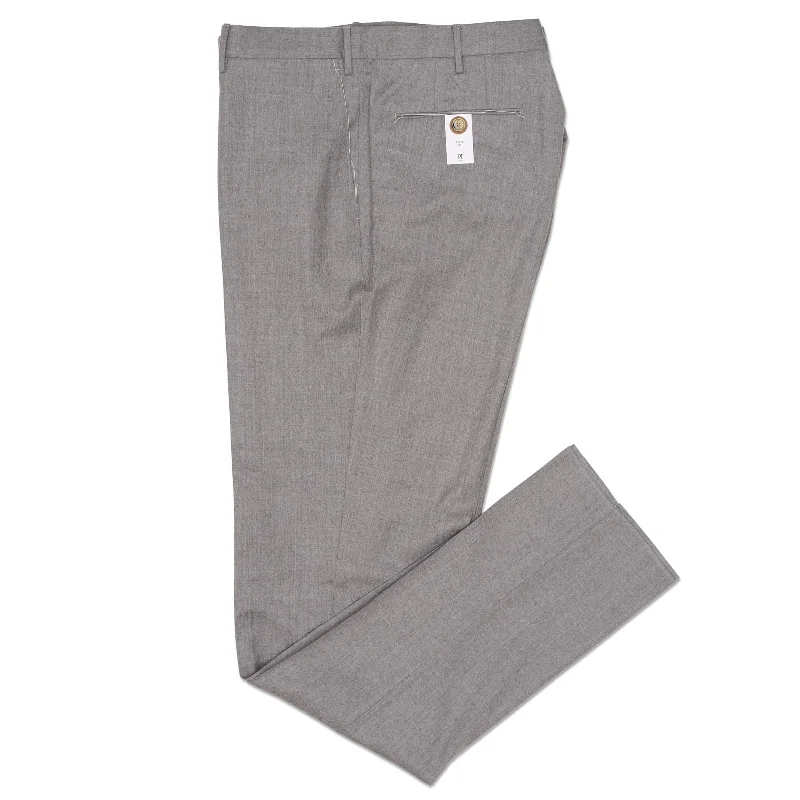 PT PANTALONI TORINO Light Gray Virgin Wool Slim Fit Dress Pants EU 58 NEW US 40