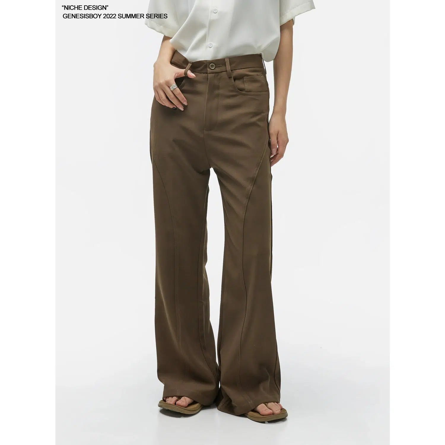 Wide-Leg High-Waist Pants