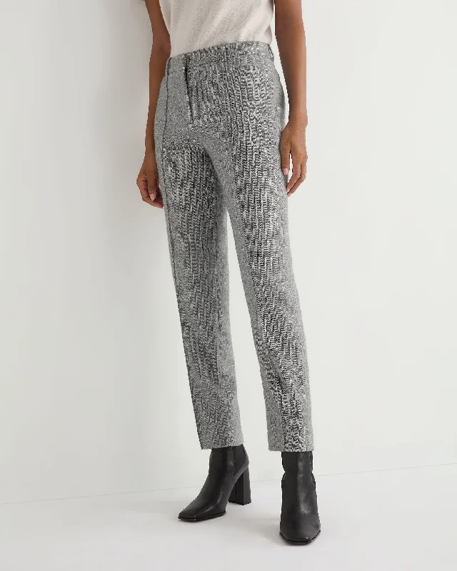 Women's Harper Herringbone Pant Grey