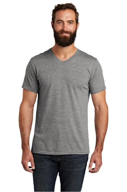 Allmade Mens Short Sleeve V-Neck T-Shirt - Aluminum Grey