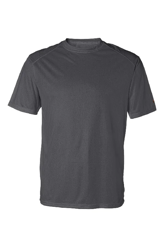 Badger Mens B-Core Moisture Wicking Short Sleeve Crewneck T-Shirt - Graphite Grey