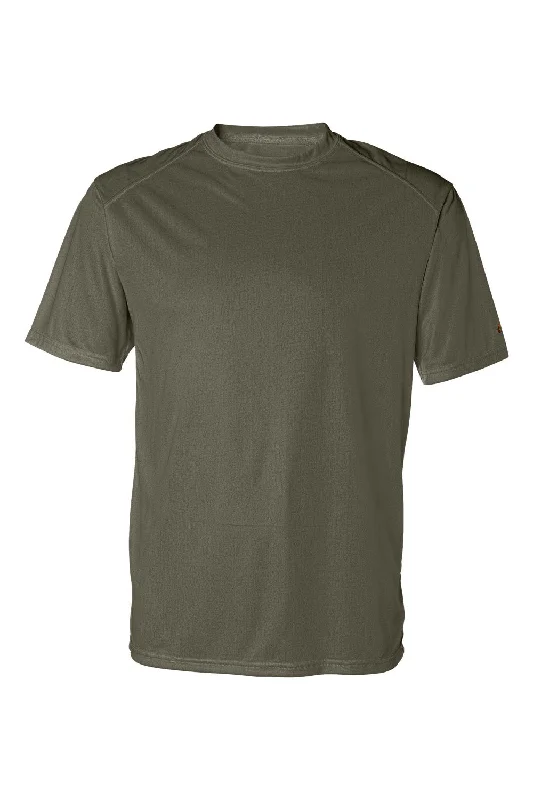 Badger Mens B-Core Moisture Wicking Short Sleeve Crewneck T-Shirt - Olive Drab Green