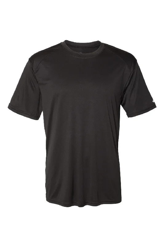 Badger Mens Ultimate SoftLock Moisture Wicking Short Sleeve Crewneck T-Shirt - Black