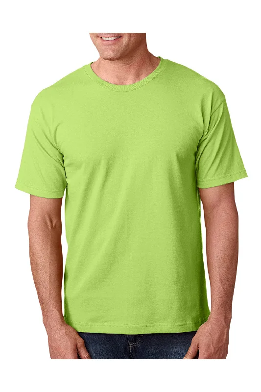 Bayside Mens USA Made Short Sleeve Crewneck T-Shirt - Lime Green