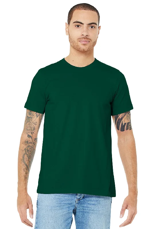 Bella + Canvas Mens Jersey Short Sleeve Crewneck T-Shirt - Evergreen