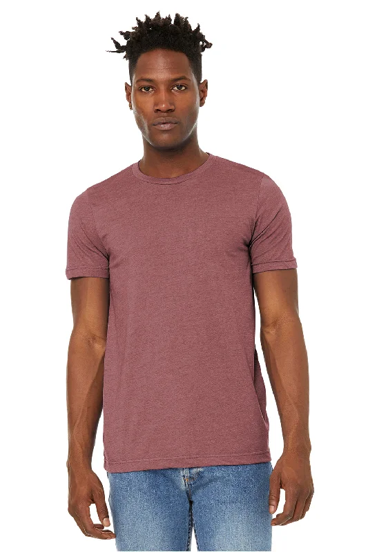 Bella + Canvas Mens Jersey Short Sleeve Crewneck T-Shirt - Heather Mauve