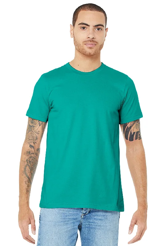 Bella + Canvas Mens Jersey Short Sleeve Crewneck T-Shirt - Teal Green