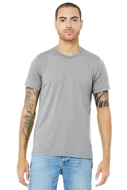 Bella + Canvas Mens Short Sleeve Crewneck T-Shirt - Athletic Grey