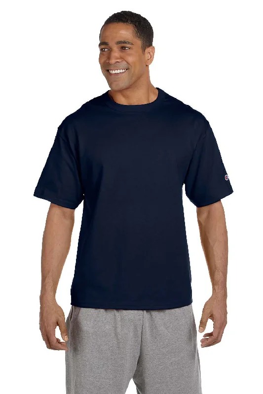 Champion Mens Heritage Short Sleeve Crewneck T-Shirt - Navy Blue