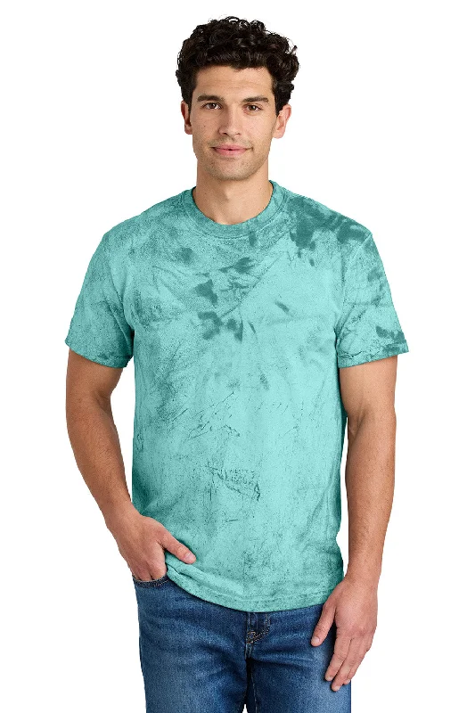 Comfort Colors Mens Color Blast Short Sleeve Crewneck T-Shirt - Sea Glass Green