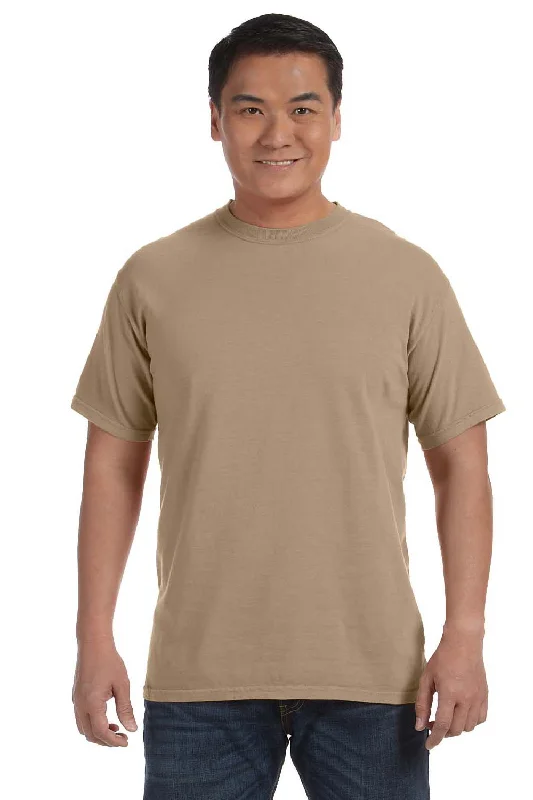 Comfort Colors Mens Short Sleeve Crewneck T-Shirt - Khaki Brown