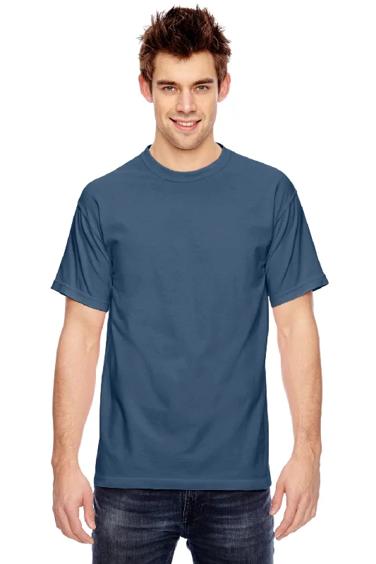 Comfort Colors Mens Short Sleeve Crewneck T-Shirt - True Navy Blue