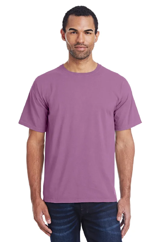 ComfortWash By Hanes Mens Short Sleeve Crewneck T-Shirt - Plum Purple