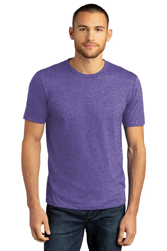 District Mens Perfect DTG Short Sleeve Crewneck T-Shirt - Purple Frost