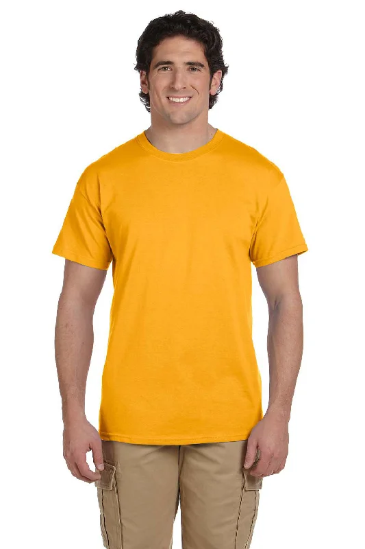 Fruit Of The Loom Mens HD Jersey Short Sleeve Crewneck T-Shirt - Gold