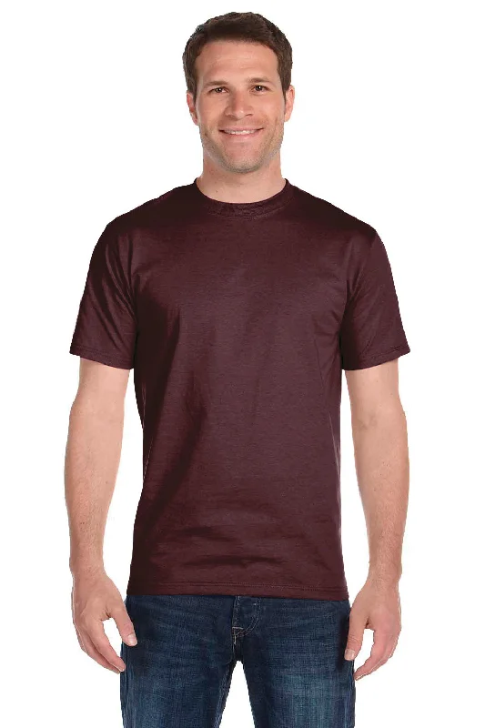 Gildan Mens DryBlend Moisture Wicking Short Sleeve Crewneck T-Shirt - Dark Maroon