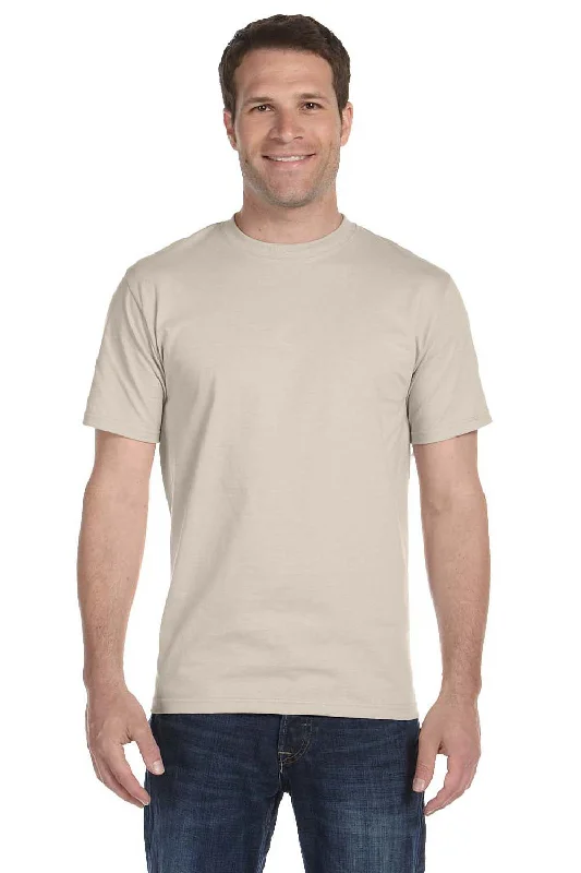 Gildan Mens DryBlend Moisture Wicking Short Sleeve Crewneck T-Shirt - Sand