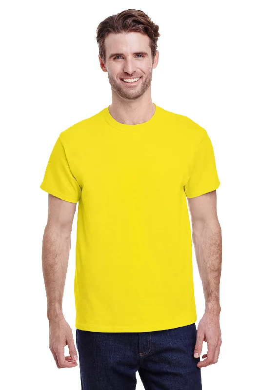 Gildan Mens Short Sleeve Crewneck T-Shirt - Daisy Yellow