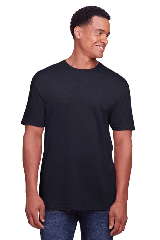 Gildan Mens Softstyle CVC Short Sleeve Crewneck T-Shirt - Navy Blue Mist