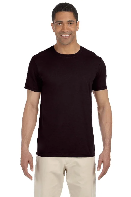 Gildan Mens Softstyle Short Sleeve Crewneck T-Shirt - Dark Chocolate Brown