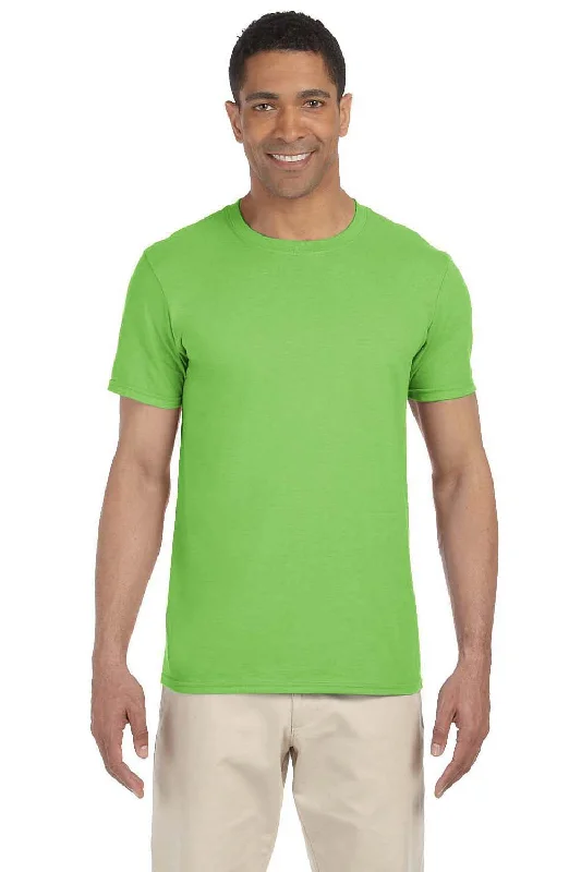 Gildan Mens Softstyle Short Sleeve Crewneck T-Shirt - Lime Green