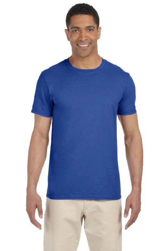 Gildan Mens Softstyle Short Sleeve Crewneck T-Shirt - Metro Blue