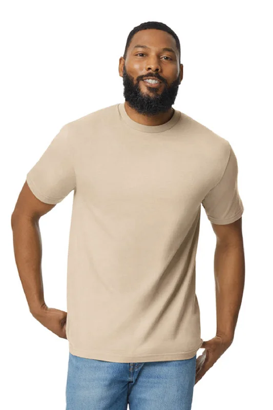 Gildan Mens Softstyle Short Sleeve Crewneck T-Shirt - Sand