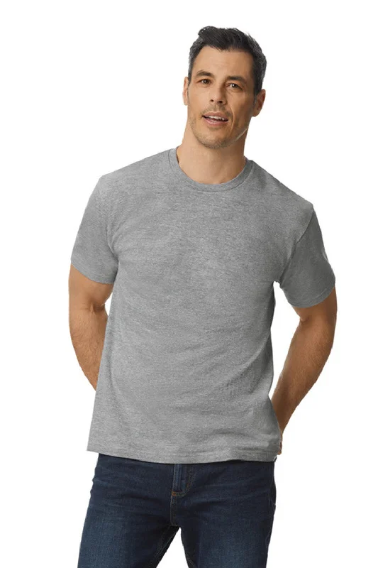 Gildan Mens Softstyle Short Sleeve Crewneck T-Shirt - Sport Grey