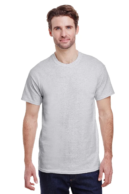 Gildan Mens Ultra Short Sleeve Crewneck T-Shirt - Ash Grey