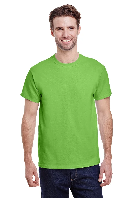 Gildan Mens Ultra Short Sleeve Crewneck T-Shirt - Lime Green