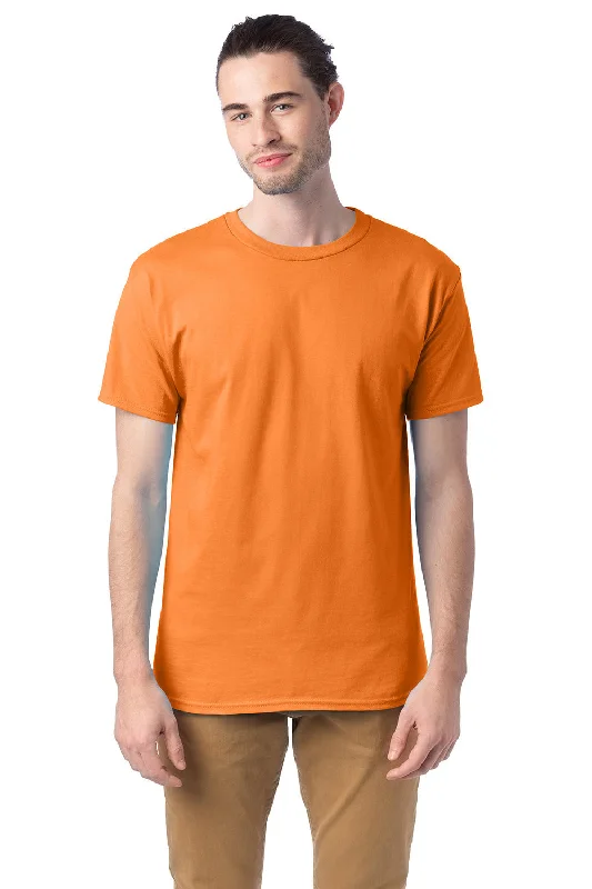 Hanes Mens ComfortSoft Short Sleeve Crewneck T-Shirt - Tennessee Orange