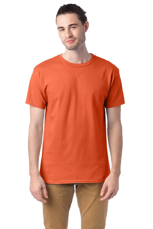 Hanes Mens ComfortSoft Short Sleeve Crewneck T-Shirt - Texas Orange