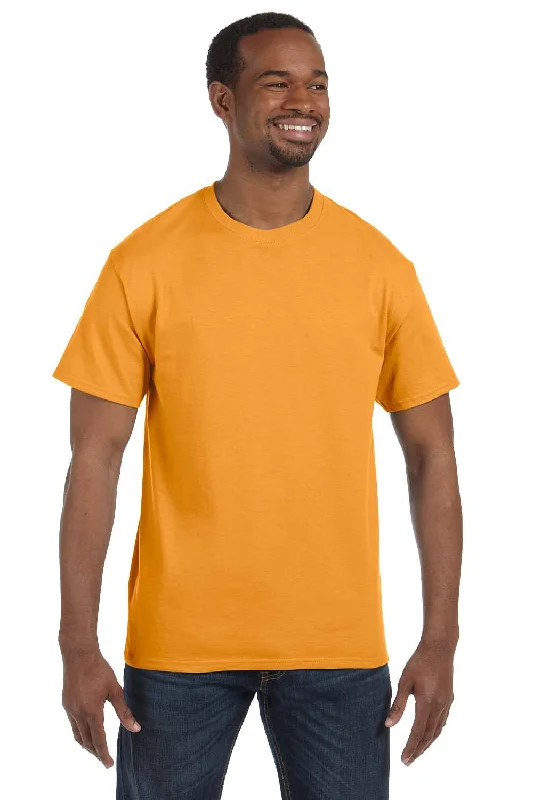 Hanes Mens ComfortSoft Short Sleeve Crewneck T-Shirt - Gold