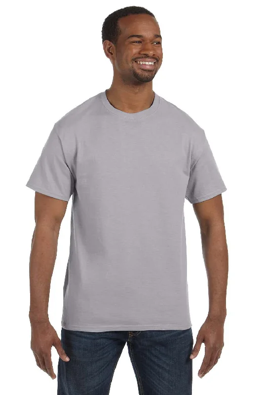 Hanes Mens ComfortSoft Short Sleeve Crewneck T-Shirt - Oxford Grey