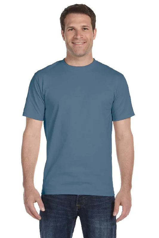 Hanes Mens ComfortSoft Short Sleeve Crewneck T-Shirt - Denim Blue