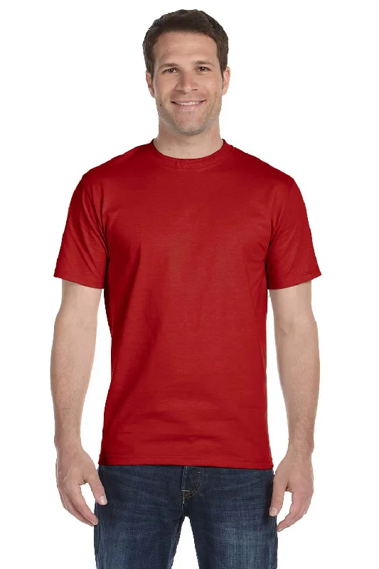 Hanes Mens ComfortSoft Short Sleeve Crewneck T-Shirt - Deep Red