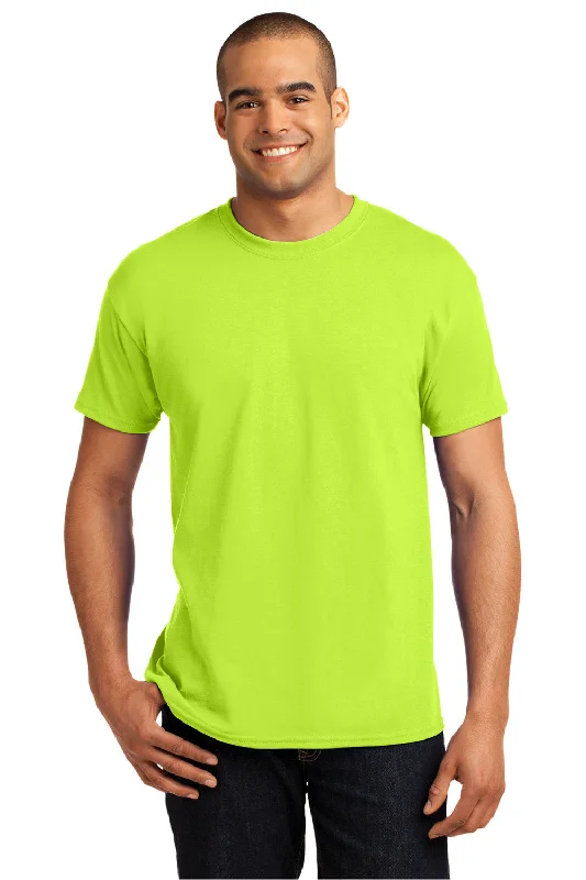 Hanes Mens EcoSmart Short Sleeve Crewneck T-Shirt - Safety Green