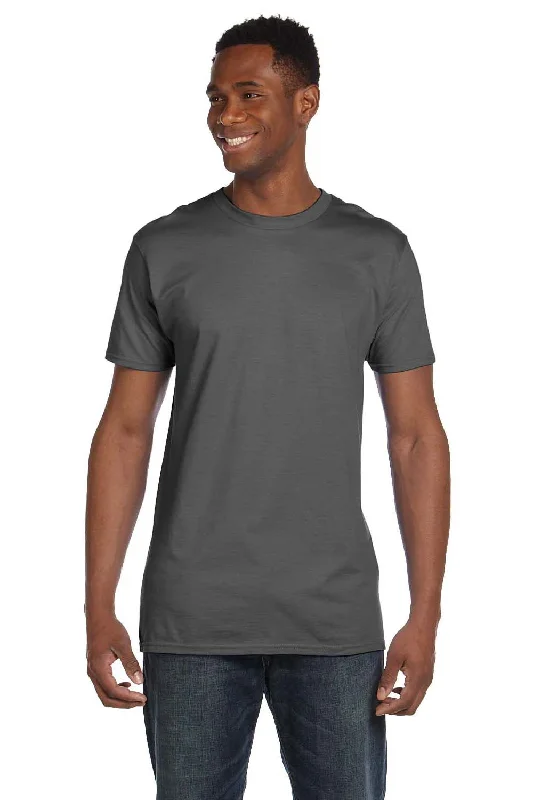 Hanes Mens Nano-T Short Sleeve Crewneck T-Shirt - Smoke Grey