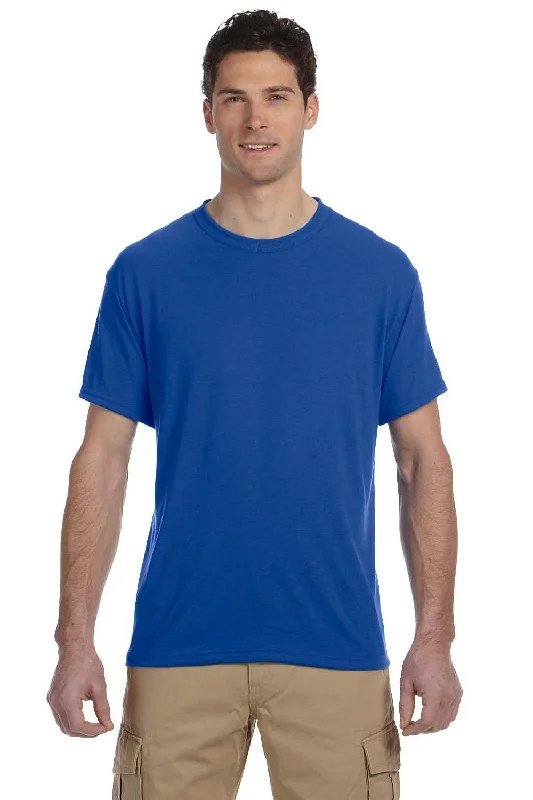 Jerzees Mens Dri-Power Moisture Wicking Short Sleeve Crewneck T-Shirt - Royal Blue