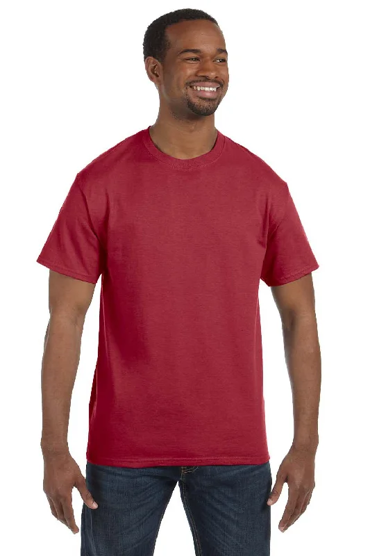 Jerzees Mens Dri-Power Moisture Wicking Short Sleeve Crewneck T-Shirt - Crimson Red