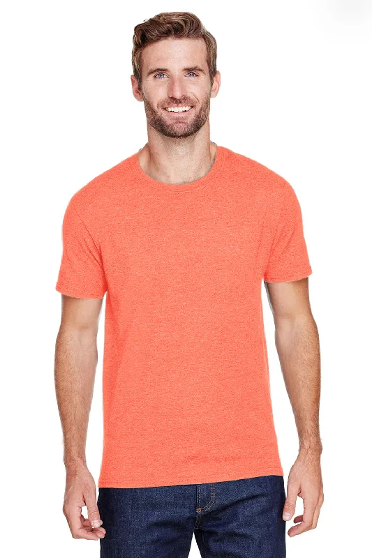 Jerzees Mens Premium Blend Moisture Wicking Short Sleeve Crewneck T-Shirt - Vintage Heather Orange