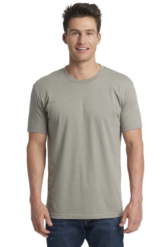 Next Level Mens CVC Jersey Short Sleeve Crewneck T-Shirt - Silk Grey