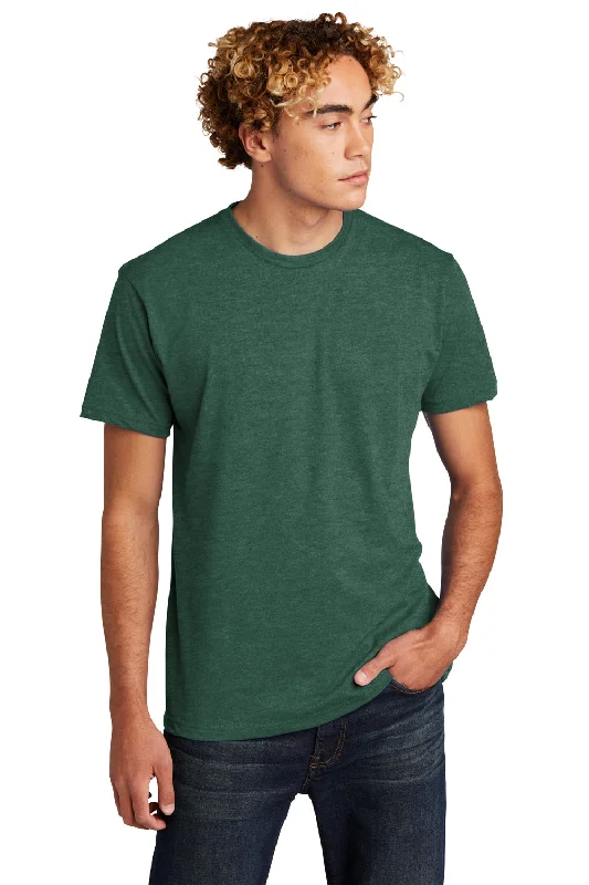 Next Level Mens CVC Jersey Short Sleeve Crewneck T-Shirt - Heather Forest Green