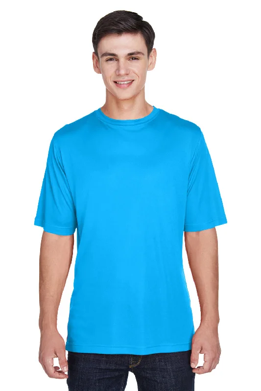 Team 365 Mens Zone Performance Moisture Wicking Short Sleeve Crewneck T-Shirt - Electric Blue