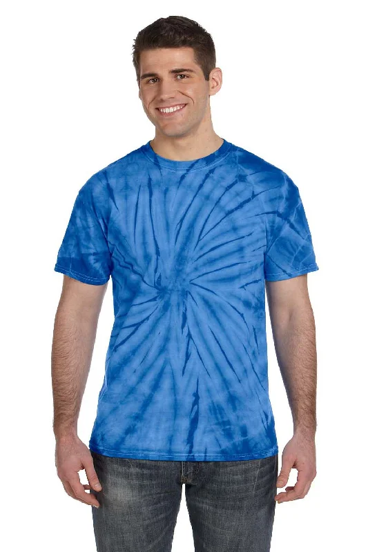 Tie-Dye Mens Short Sleeve Crewneck T-Shirt - Royal Blue