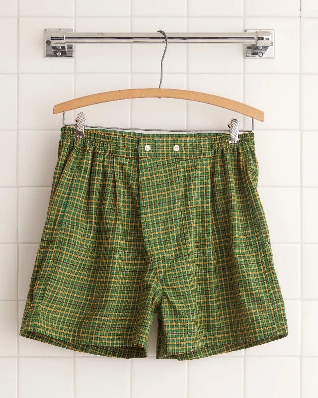 Bobby Plaid Boxer Shorts - M