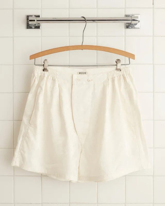 Football Jacquard Boxers - Cream