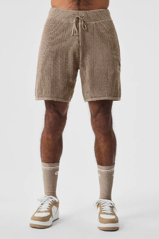 Open-Knit Short - Gravel