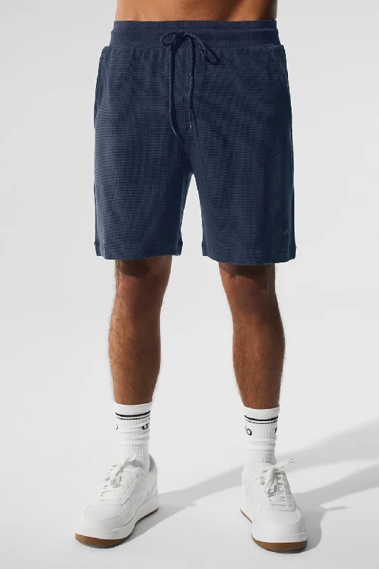 7" Micro Waffle Fast Break Short - Navy